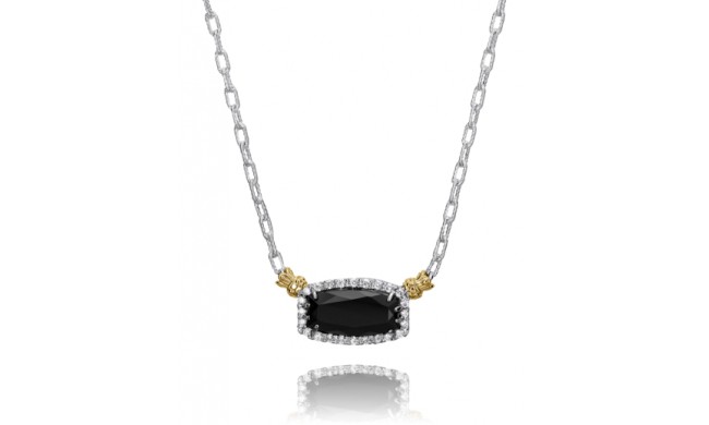 Vahan 14k Gold & Sterling Silver Black Onyx Necklace