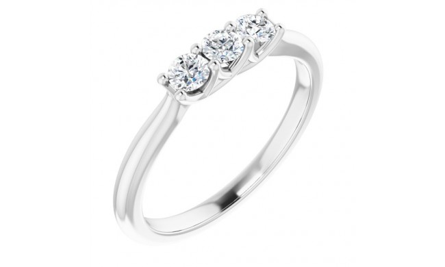 14K White 1/3 CTW Diamond Anniversary Band