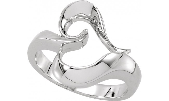 14K White Metal Fashion Ring