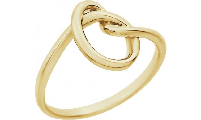 14K Yellow Knot Design Ring