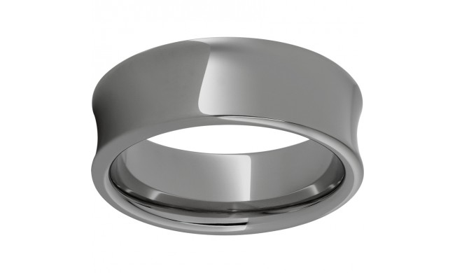 Rugged Tungsten  8mm Concave Polished Band