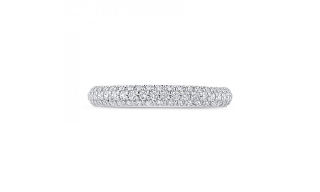 Shah Luxury 14K White Gold Diamond Wedding Band