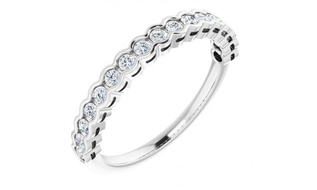 14K White 1/4 CTW Diamond Anniversary Band