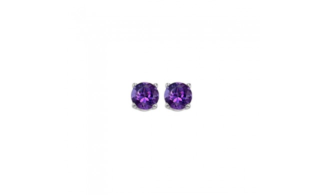 Gems One 14Kt White Gold Amethyst (7/8 Ctw) Earring