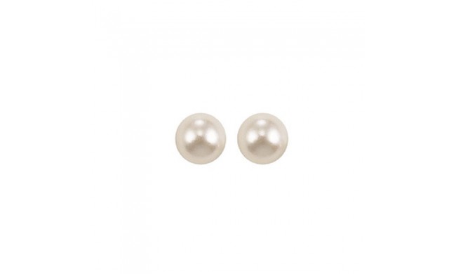 Gems One 14Kt White Gold Pearl (1 Ctw) Earring