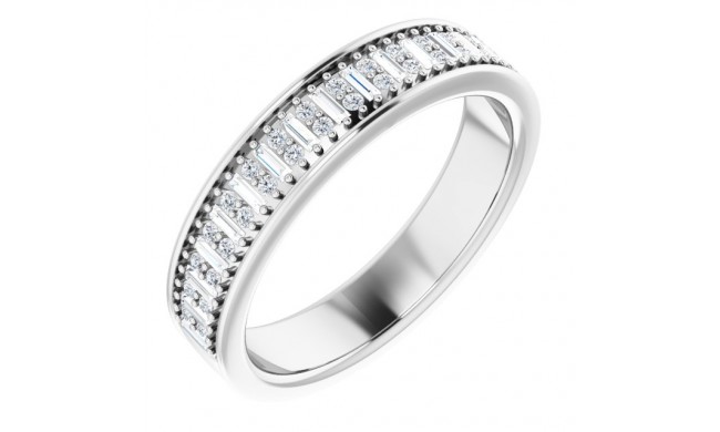 14K White 1/3 CTW Diamond Anniversary Band