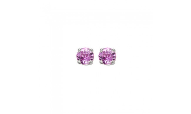 Gems One 14Kt White Gold Pink Sapphire (1/2 Ctw) Earring