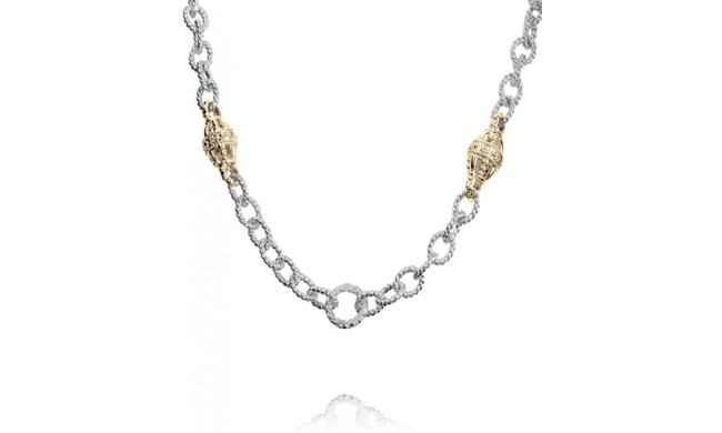 Vahan 14k Gold & Sterling Silver Diamond Necklace