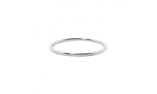 Carla 14k White Gold Plain Ring