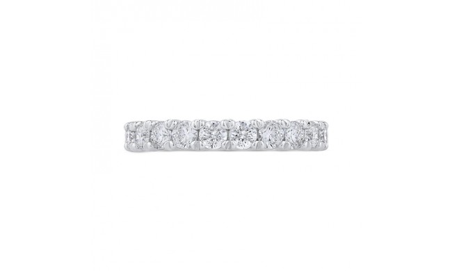 Shah Luxury Round Diamond Half-Eternity Wedding Band In 14K White Gold