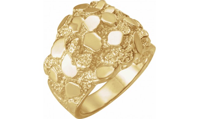 14K Yellow Nugget Ring