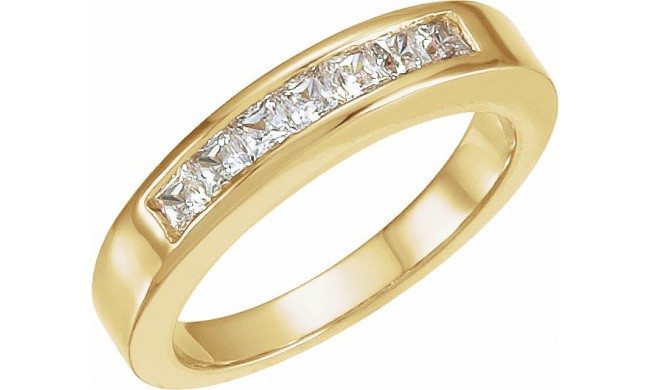 14K Yellow 1/2 CTW Diamond Anniversary Band