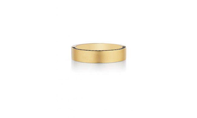 Henri Daussi 5mm Men's Wedding Band MB39-3 18k Gold Yellow 0.40 Ctw.