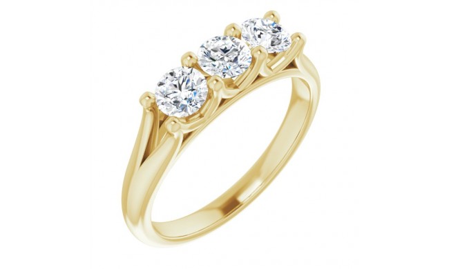 14K Yellow 3/4 CTW Diamond Anniversary Band