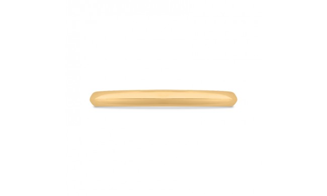 Shah Luxury 14K Yellow Gold Plain Wedding Band