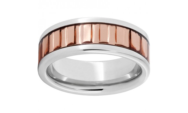 Serinium Pipe Cut Band with New Jersey Copper Inlay