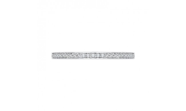 Shah Luxury Round Diamond Half-Eternity Wedding Band In 14K White Gold