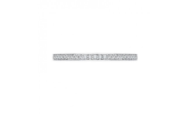 Shah Luxury Round Diamond Half-Eternity Wedding Band In 14K White Gold