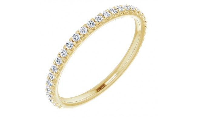 14K Yellow 1/4 CTW Diamond Anniversary Band