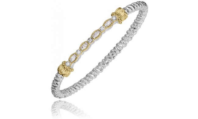 Vahan 14k Gold & Sterling Silver Diamond Bracelet
