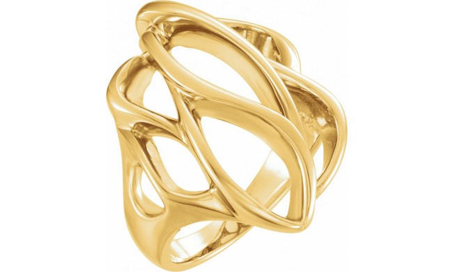 14K Yellow Freeform Ring