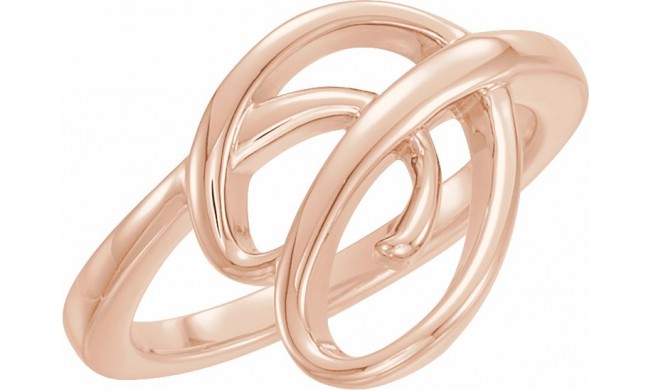 14K Rose Freeform Ring