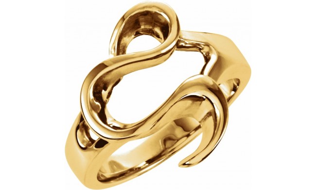 14K Yellow Freeform Ring