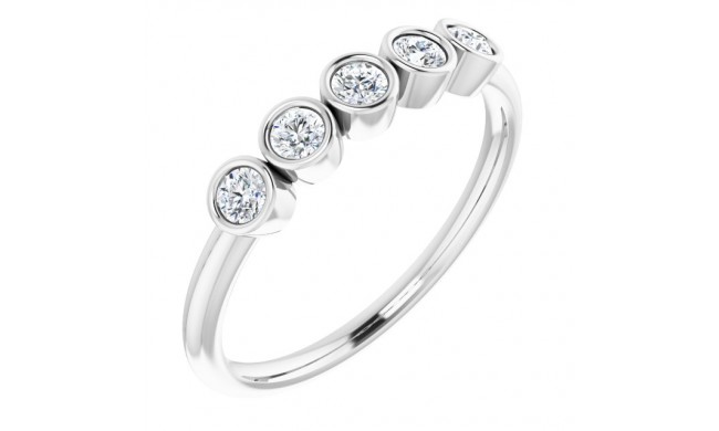 14K White 1/3 CTW Diamond Ring