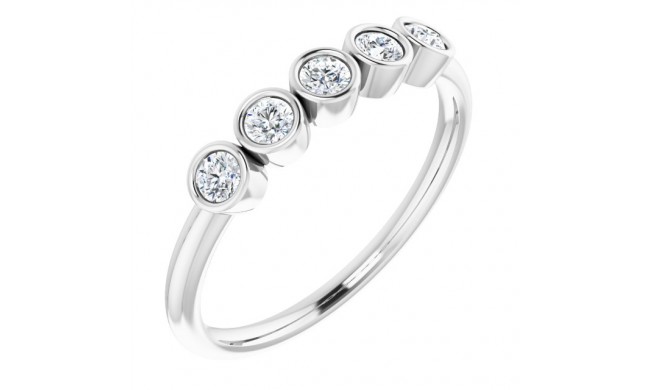 14K White 1/3 CTW Diamond Ring