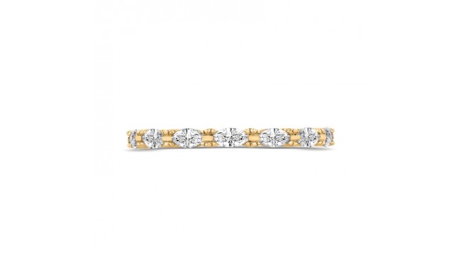 Shah Luxury 14K Yellow Gold Marquise Diamond Wedding Band