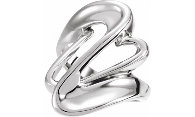 14K White Fashion Ring