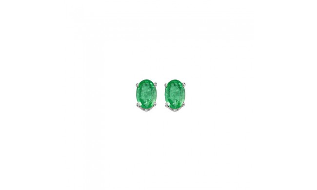 Gems One 14Kt White Gold Emerald (1/2 Ctw) Earring