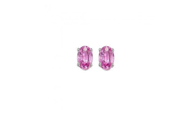 Gems One 14Kt White Gold Pink Sapphire (7/8 Ctw) Earring
