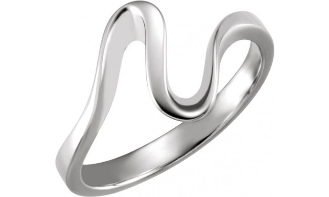 14K White Metal Fashion Ring