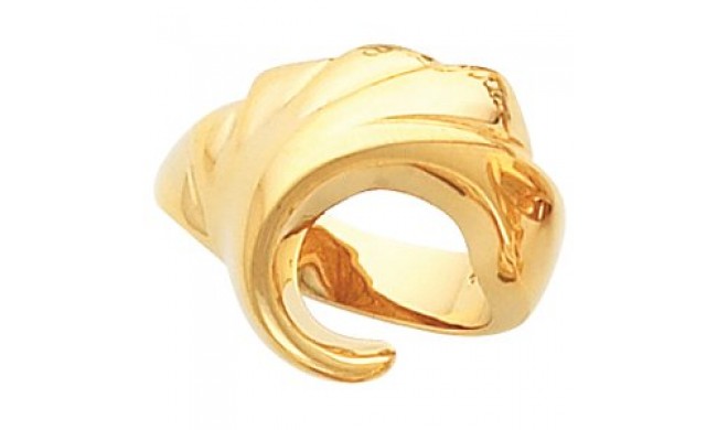 14K Yellow Freeform Remount Ring