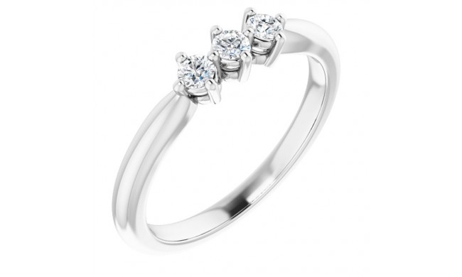 14K White 1/5 CTW Diamond Anniversary Band