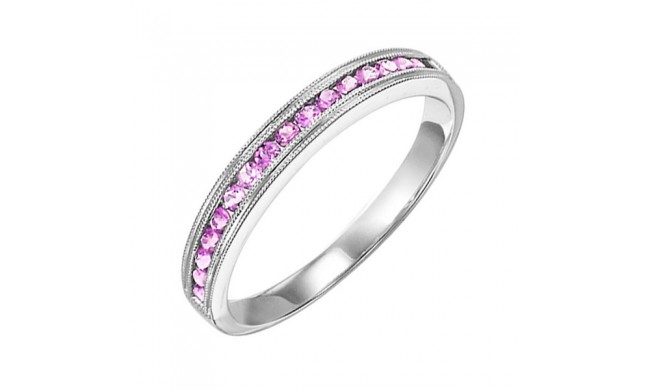 Gems One 10Kt White Gold Pink Sapphire (1/3 Ctw) Ring