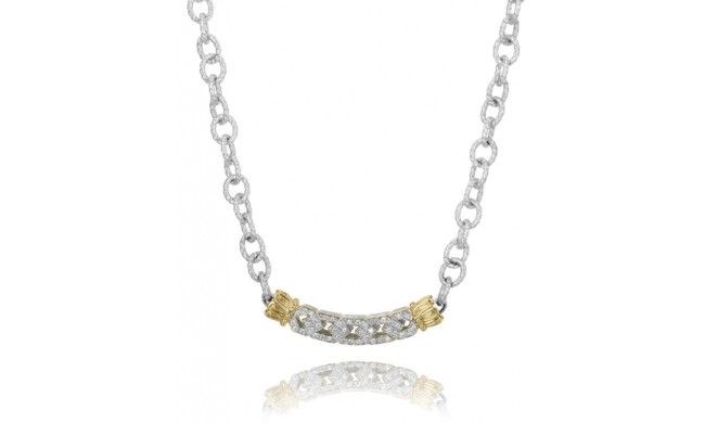 Vahan 14k Gold & Sterling Silver Diamond Necklace