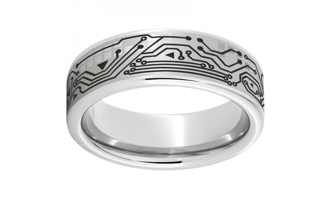 Circuit Serinium Engraved Ring