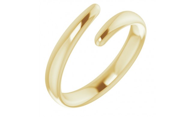 14K Yellow Bypass Ring