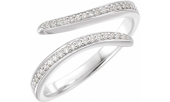 14K White 1/6 CTW Diamond Ring