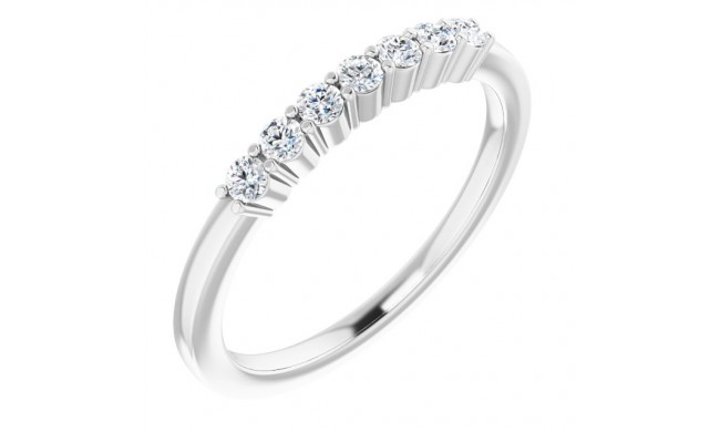 14K White 1/5 CTW Diamond Anniversary Band