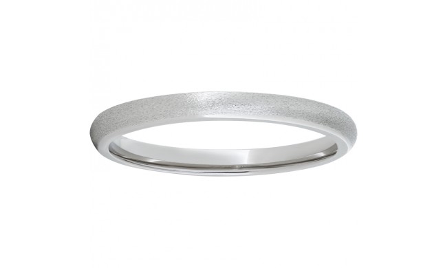 Serinium Domed Band with Stone Finish
