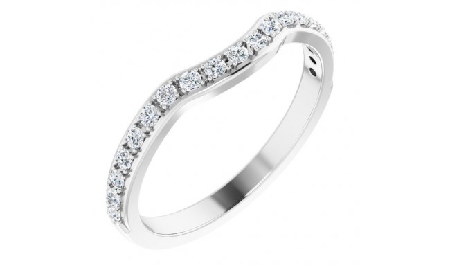 14K White 1/3 CTW Diamond Anniversary Band