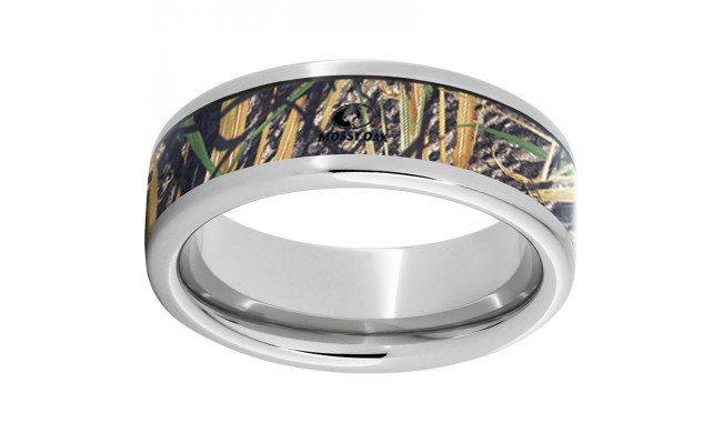 Serinium Pipe Cut Band with Mossy Oak Shadowgrass Inlay