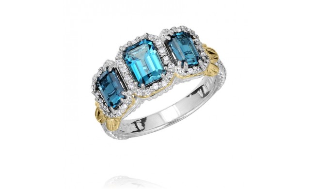 Vahan 14k Gold & Sterling Silver London Blue Topaz Ring