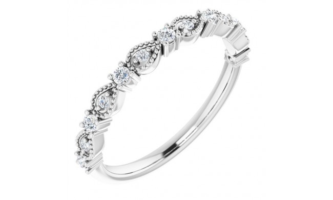 14K White 1/5 CTW Diamond Anniversary Band