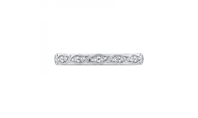 Shah Luxury Half-Eternity Wedding Band In Round Diamond 14K White Gold