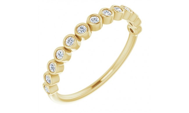 14K Yellow 1/5 CTW Diamond Anniversary Band