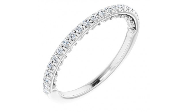 14K White 1/5 CTW Diamond Anniversary Band